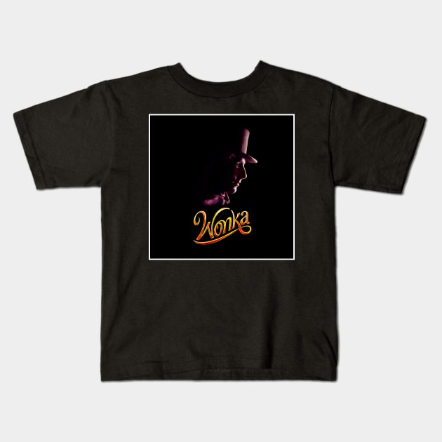 Wonka Timothee 2023 Kids T-Shirt by rysiupol